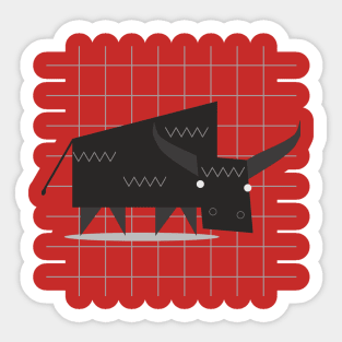 Geometry Buffalo Sticker